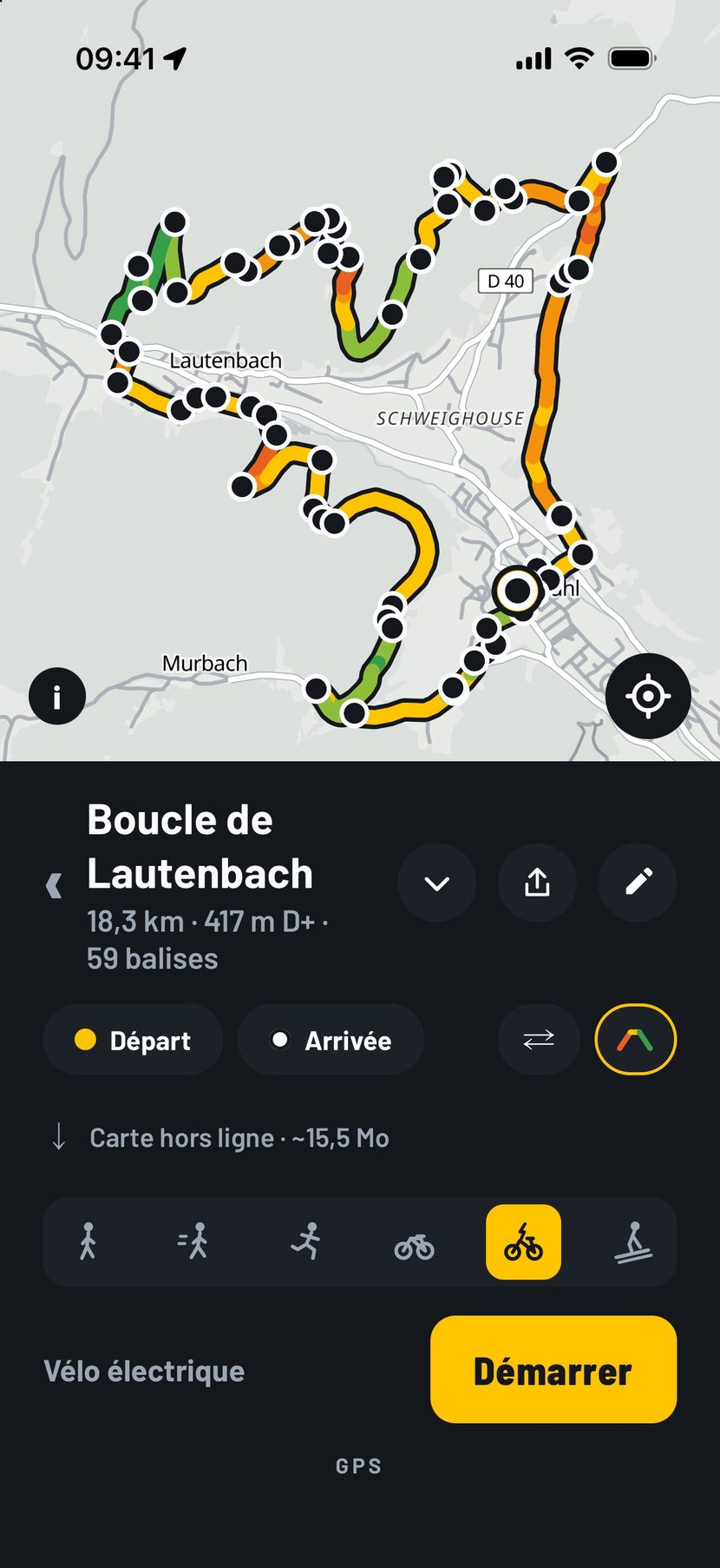 Lisible en plein soleil.